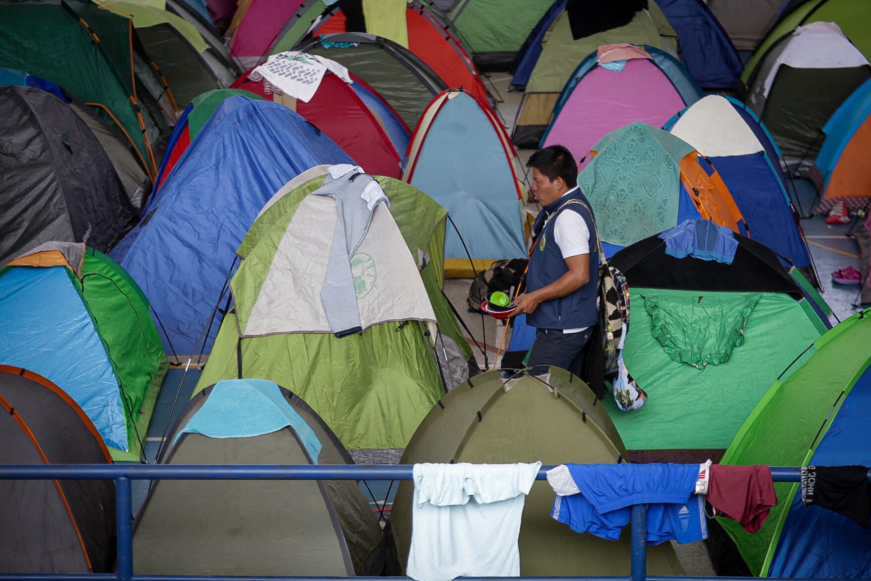 Se estima que alrededor de 20 mil indígenas llegarán a la capital durante esta semana.