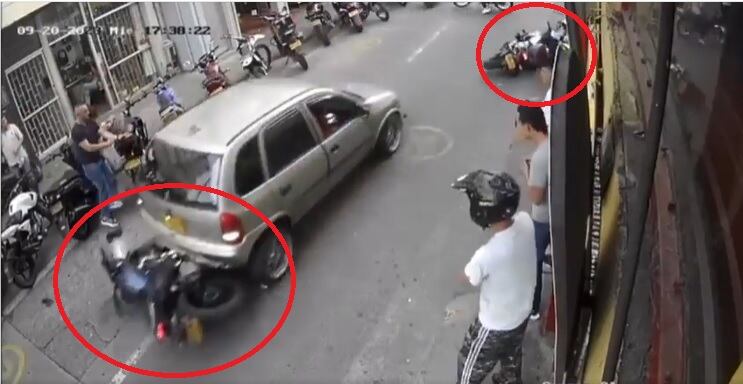 Agente de tránsito atropellado en Manizales