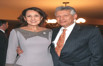 Fabiola Sojet y Fabián Ruiz.