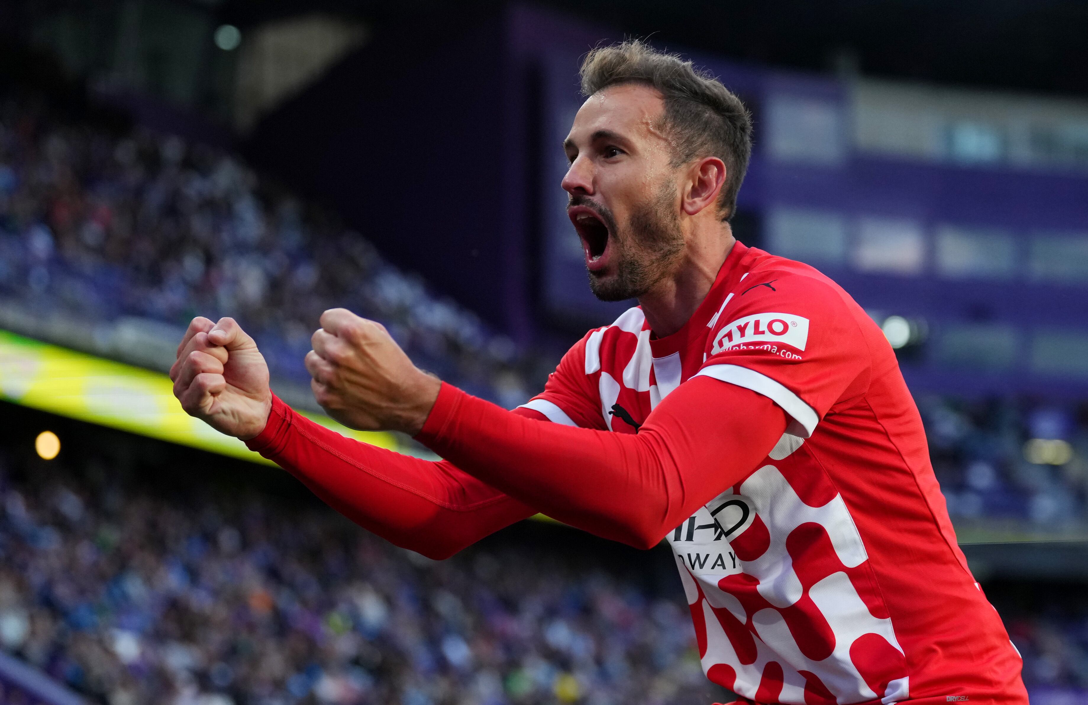 Cristhian Stuani, salvador de Girona ante Valladolid.