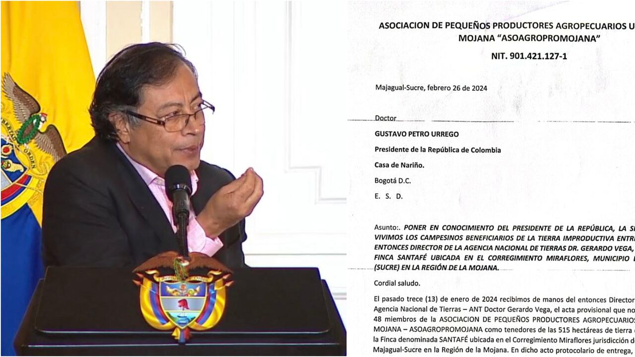 Presidente Gustavo Petro y carta de familias entrega fica "improductiva"