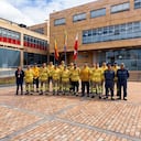 Equipos de socorro de Bogotá apoyan la liquidación de incendios en el departamento del Tolima.