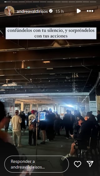 El mensaje con que Andrea Valdiri reapareció en Instagram.