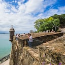 Viejo San Juan, las murallas de la ciudad, Puerto Rico.