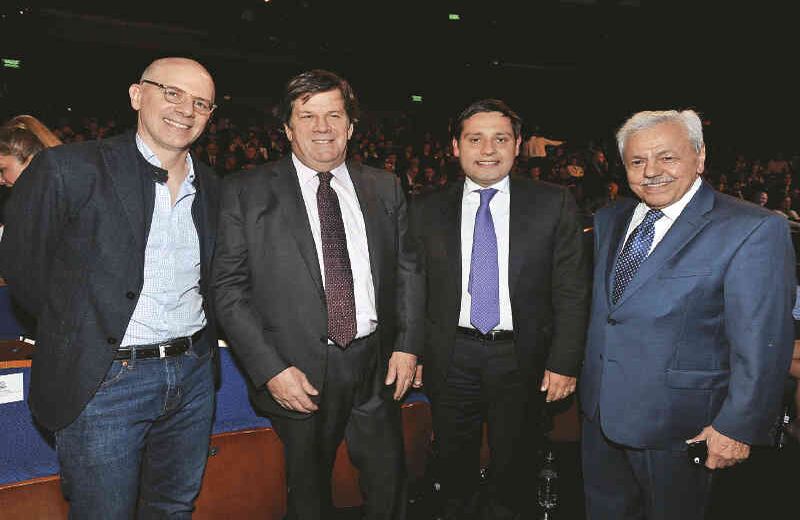 Alejandro Santos, Roberto Pombo y Mauricio Lizcano