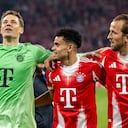 Manuel Neuer, Luis Díaz y Harry Kane, figuras del Bayern Múnich.