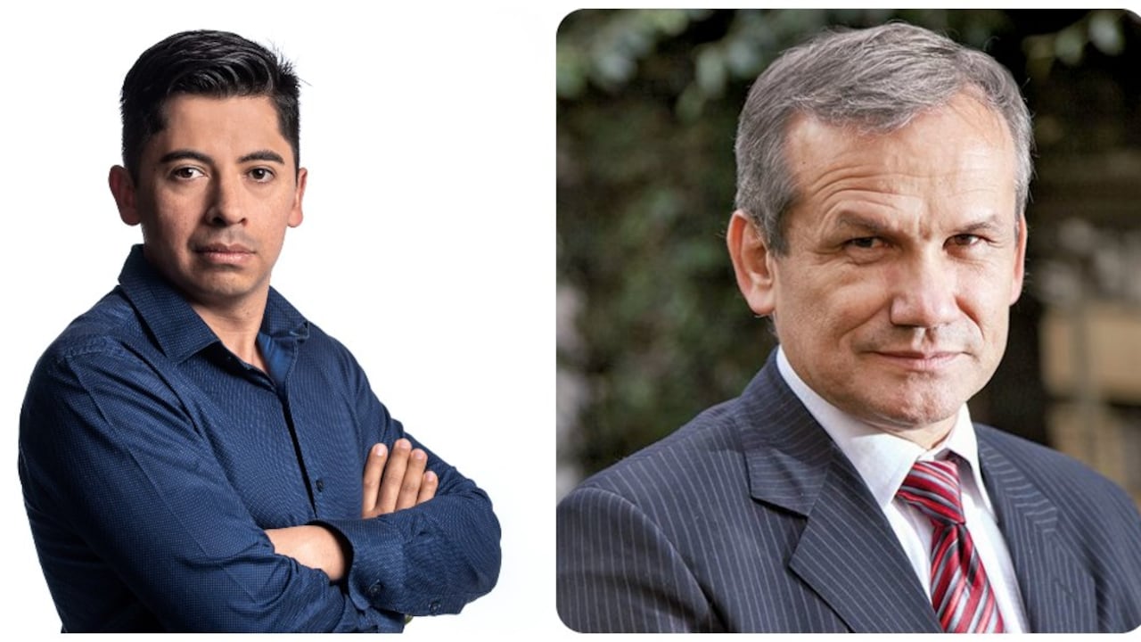 Ariel Ávila y Carlos Ramón González, director del Dapre.