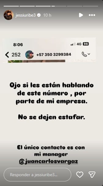 Alerta de Jessi Uribe