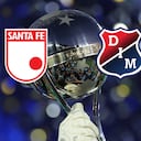 Trofeo de la Copa Sudamericana / Escudos de Santa Fe y DIM