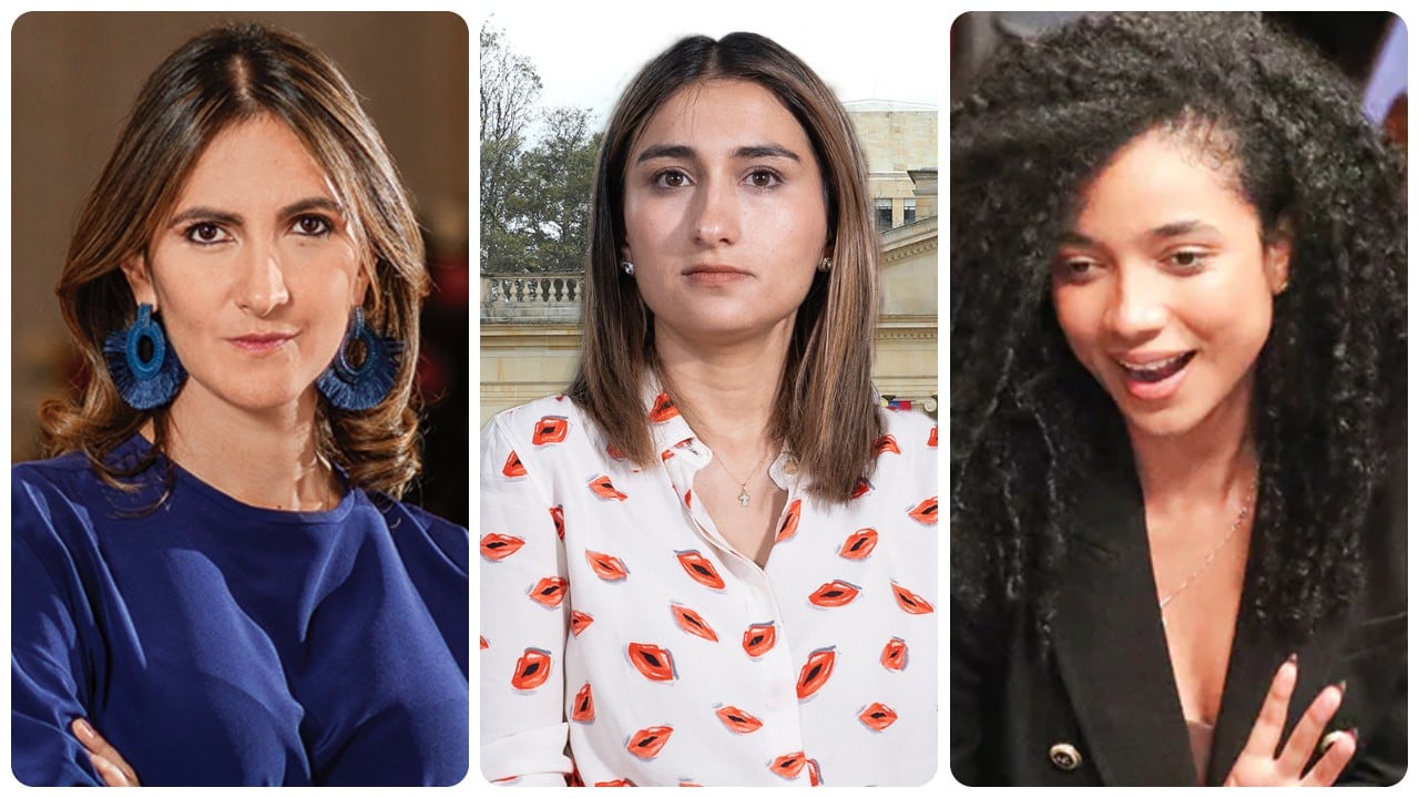 De izquierda a derecha: María Paula Correa, Laura Sarabia y Juliana Guerrero