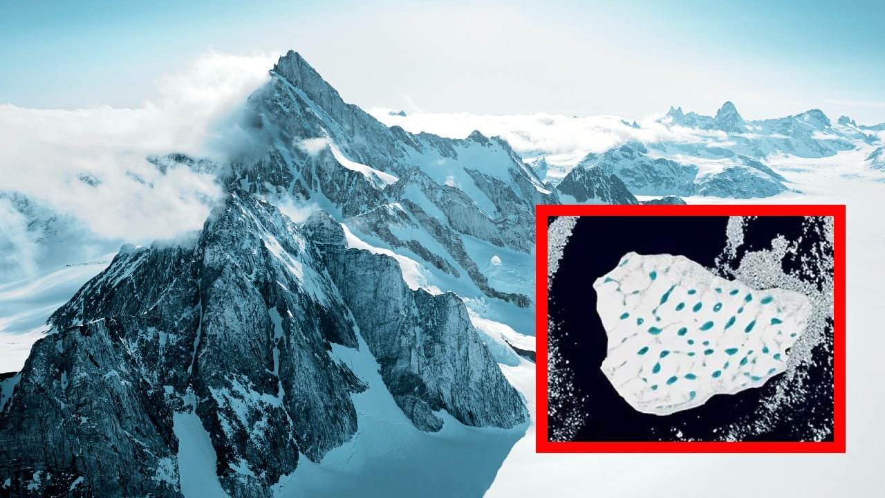Se trata de un gigantesco iceberg, originado en la escarpada costa groenlandesa.