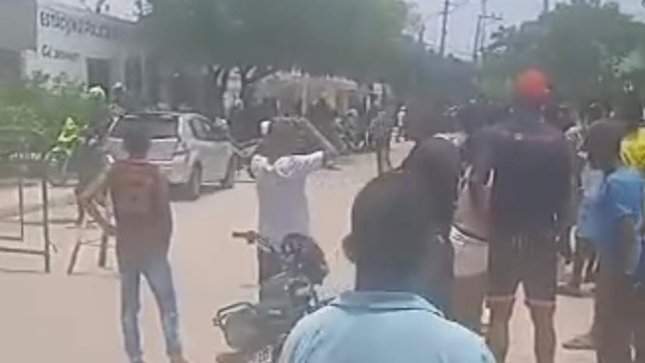 Disturbios en Candelaria, sur del Atlántico.