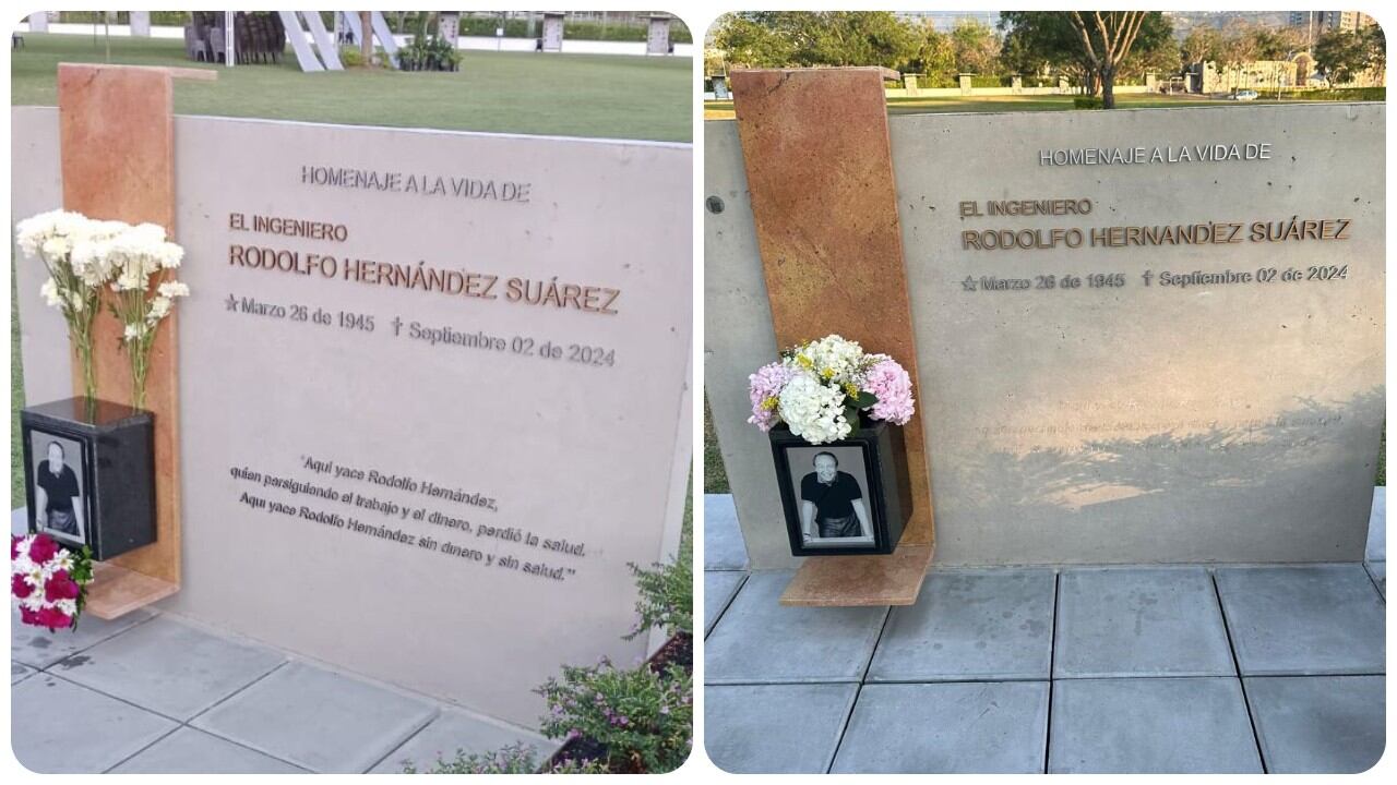 Tumba Rodolfo Hernández (Imagen tomada de prensa)