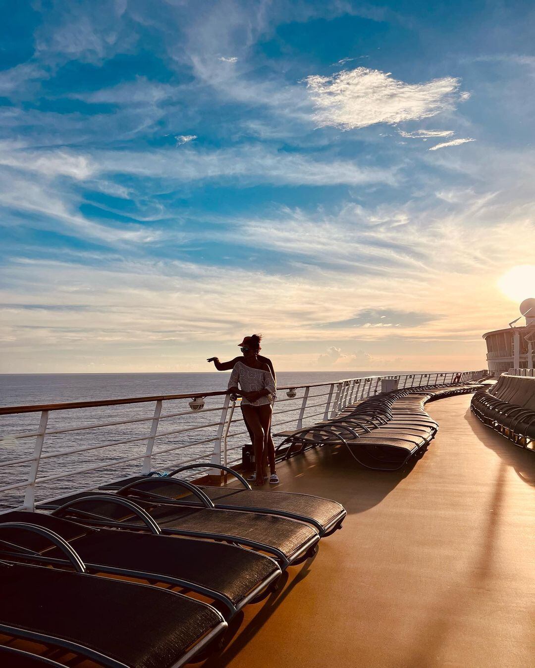 La pareja compartió románticos momentos