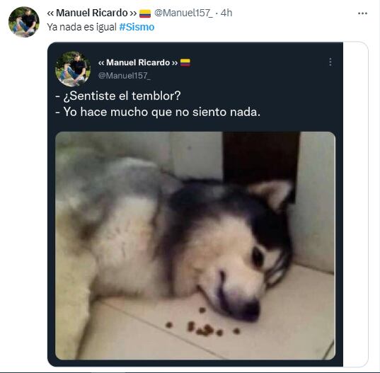 Meme sismo en Colombia 14 de mayo