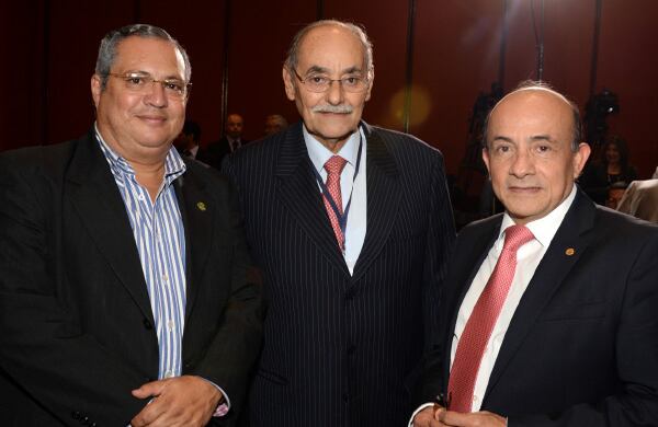 Iván Name, Horacio Serpa y Honorio Galvis.