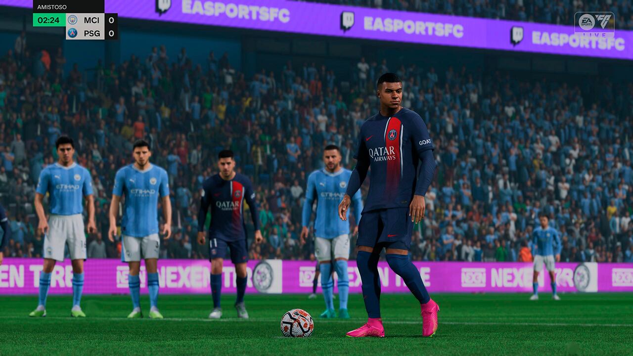 Kylian Mbappé en EA FC 24 se mueven como lo hace en la vida real.