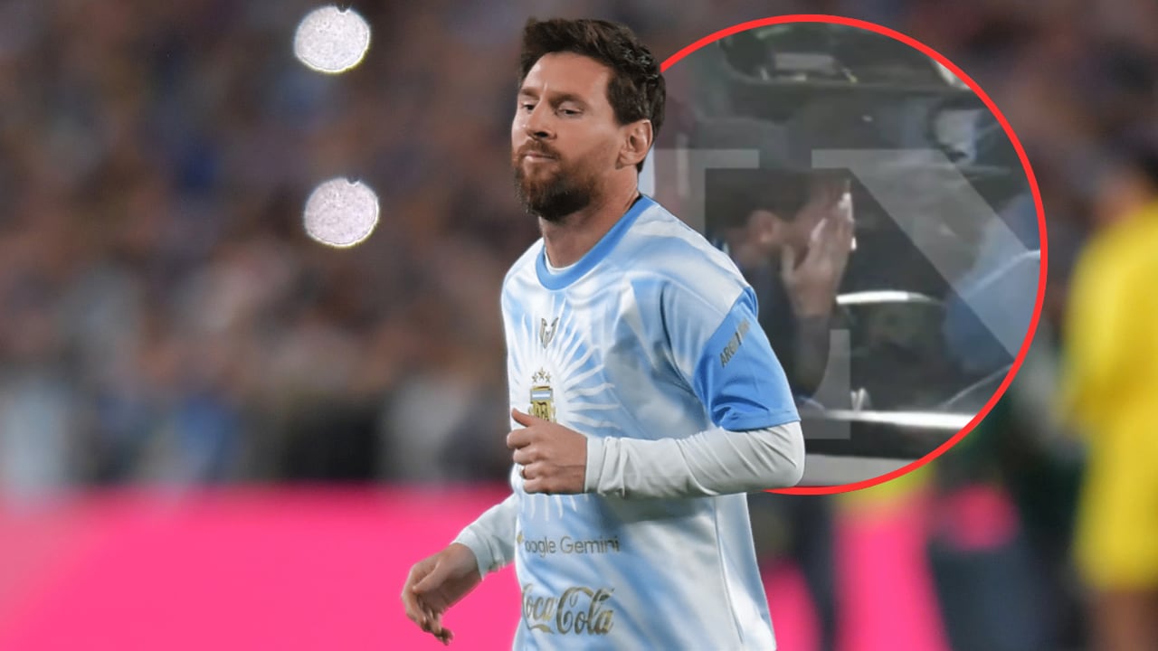 Lionel Messi en su despedida de la selección argentina.