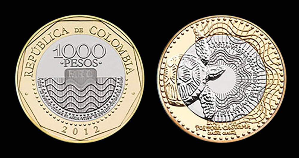 Moneda de mil pesos (2012).