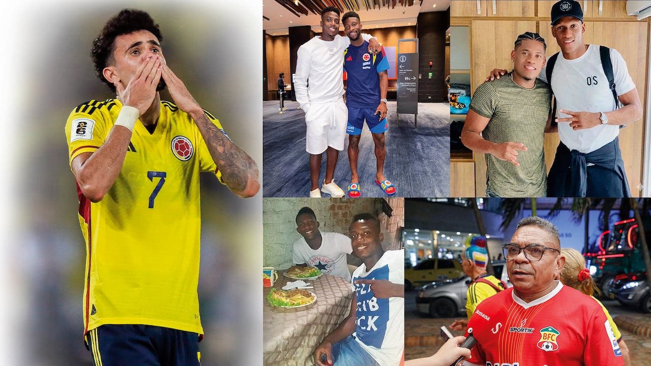 Familiares y amigos de Luis Díaz, Yerry Mina y Jefferson Lerma