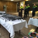 Este es el arsenal de armas de las disidencias de Iván Mordisco que fueron incautadas por la Policía.