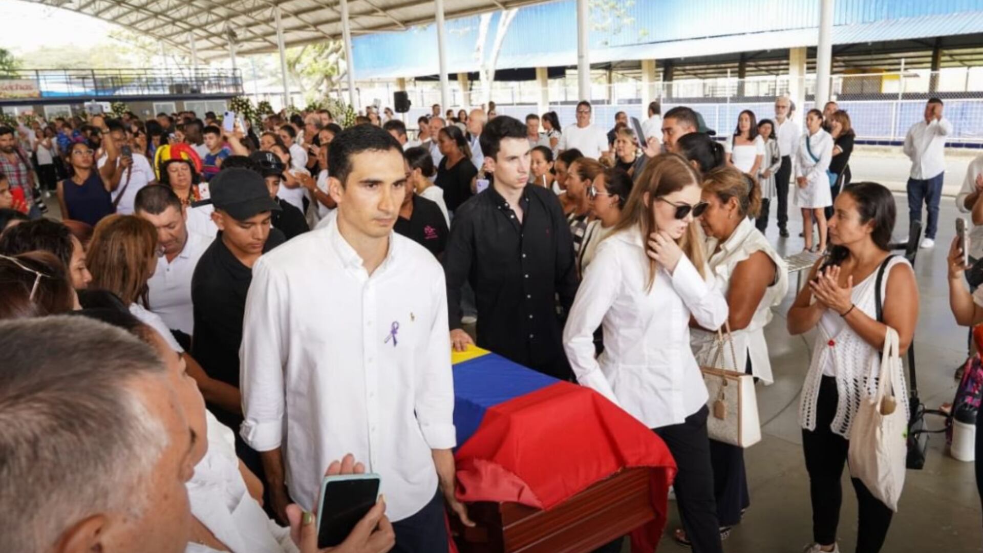 Velorio de Luz Mery Tristán en Cali.