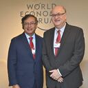 El mandatario colombiano cumple su segundo día participando de este foro en el que ha tenido la oportunidad de participar en diferentes paneles