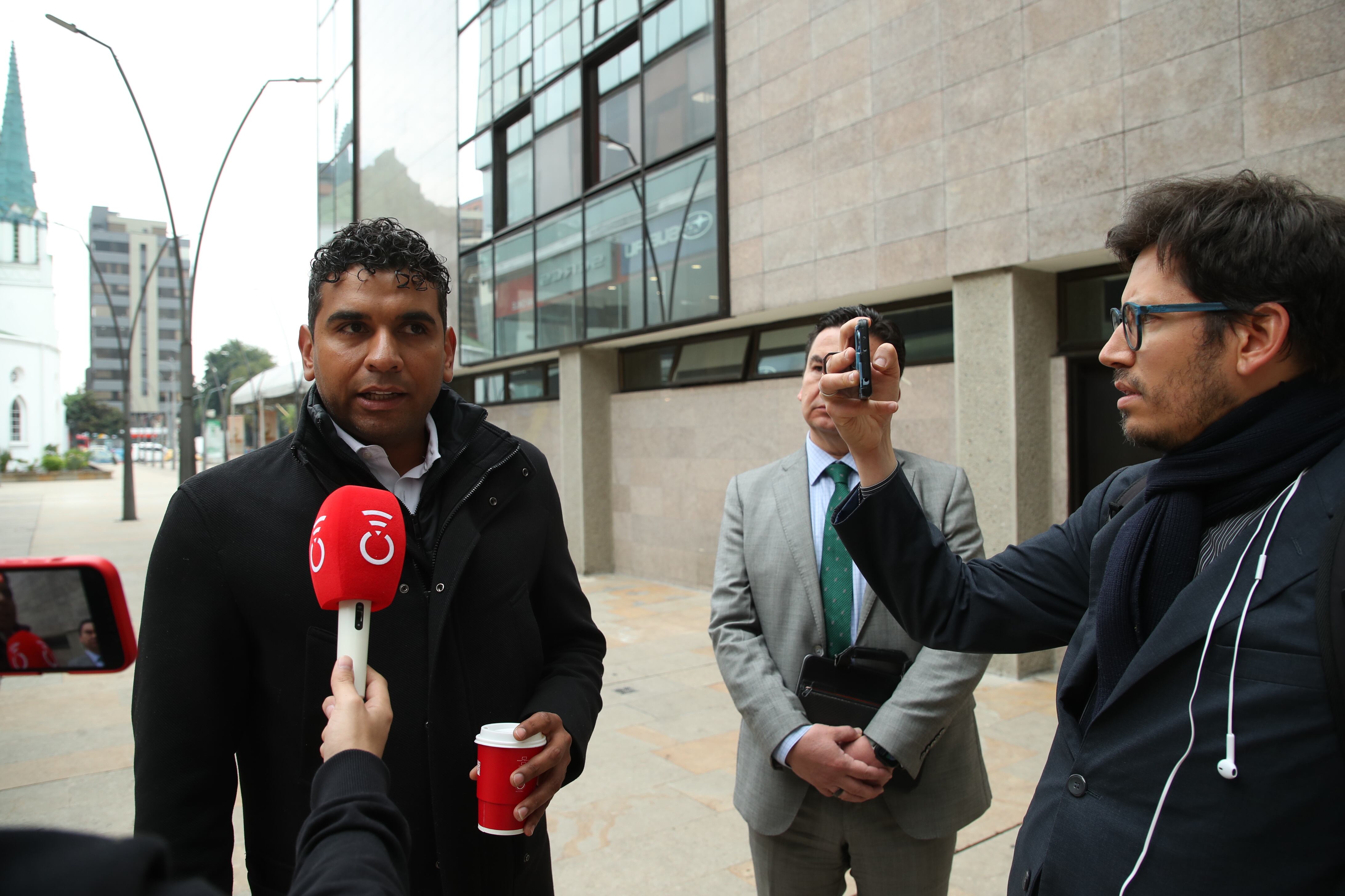 David Racero, representante a la Cámara  del Pacto Histórico por Bogotá  rinde indagatoria en la Corte Suprema de Justicia por el "caso del fruver" Bogotá 9 marzo