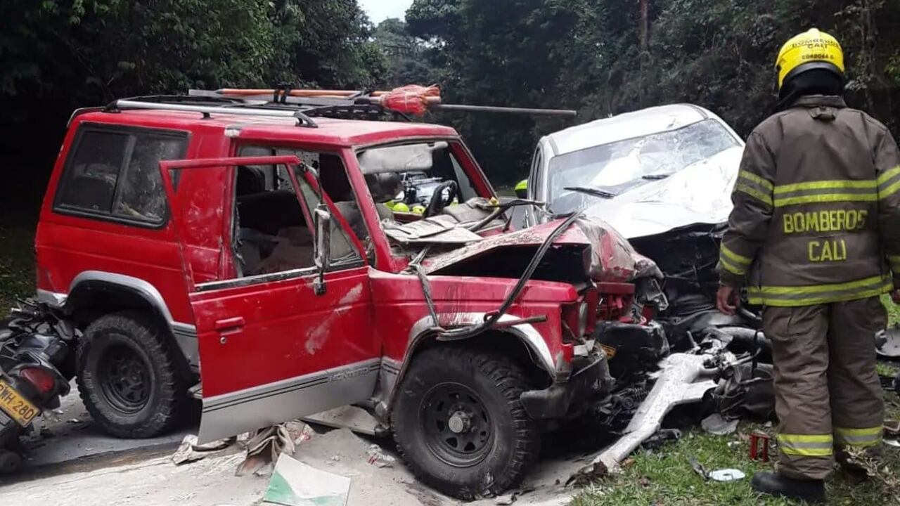 Cali: 10 personas lesionadas en accidente de tránsito sobre importante vía