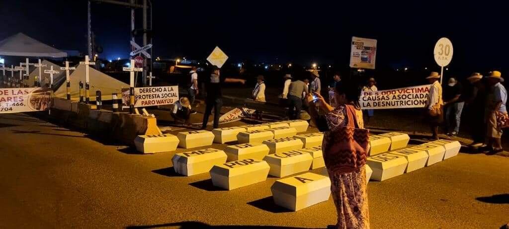 Los indígenas piden justicia.