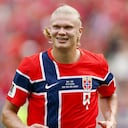Erling Haaland, jugador de la selección de Noruega.
