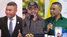 Miguel Polo Polo, Abelardo De La Espriella y Yahir Acuña.
