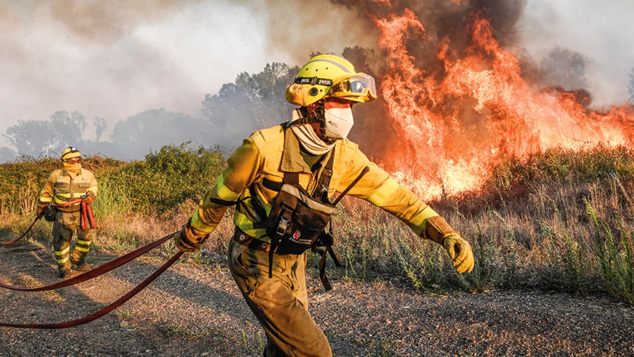 Incendio forestal en Europa por consecuencia de la ola de calor