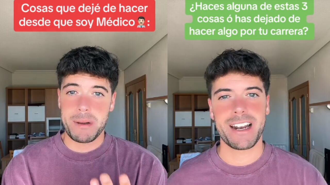 El video publicado por el joven en TikTok acumula más de 2,4 millones de reproducciones.