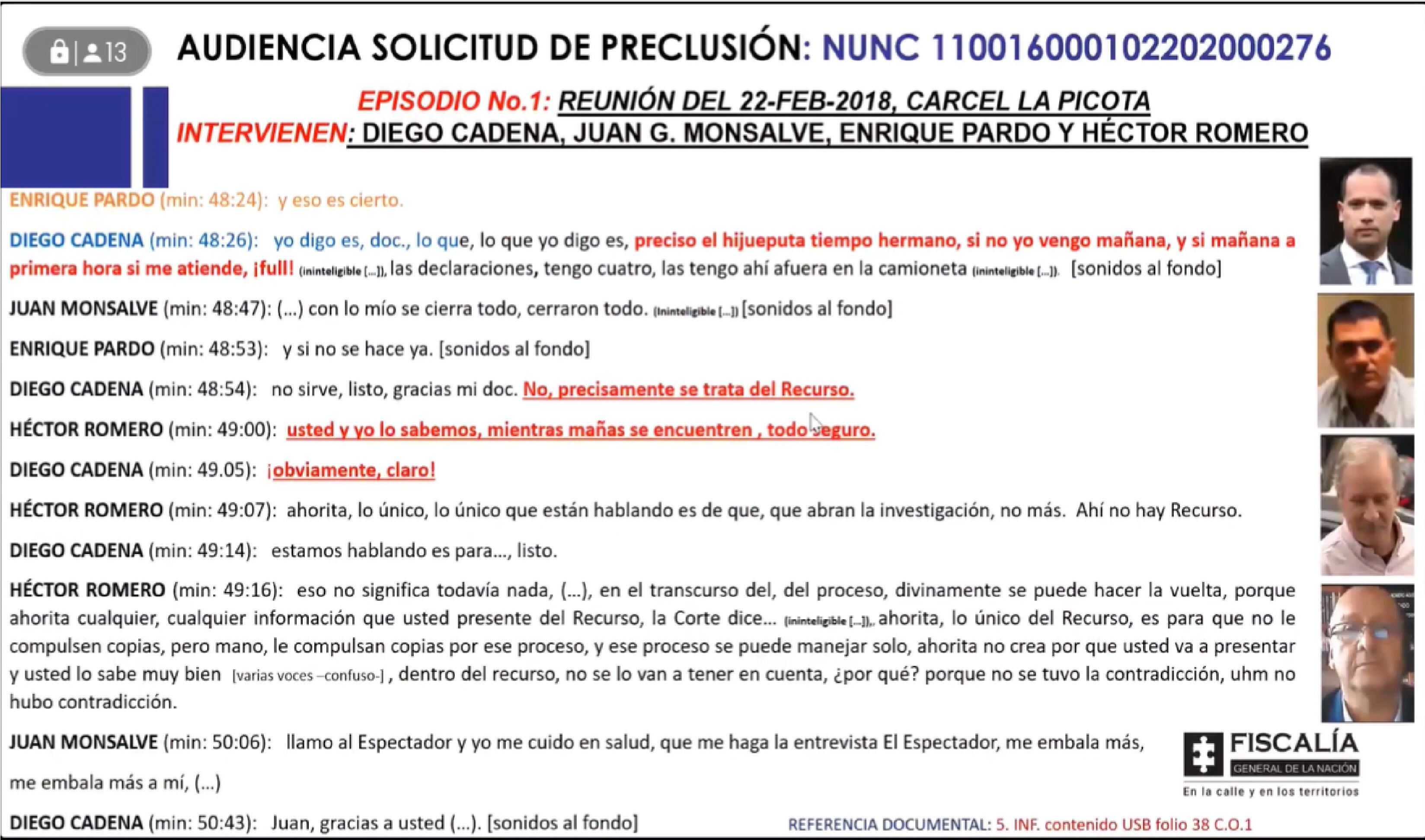 Caso Uribe: El video y las transcripciones del reloj de Juan Guillermo Monsalve