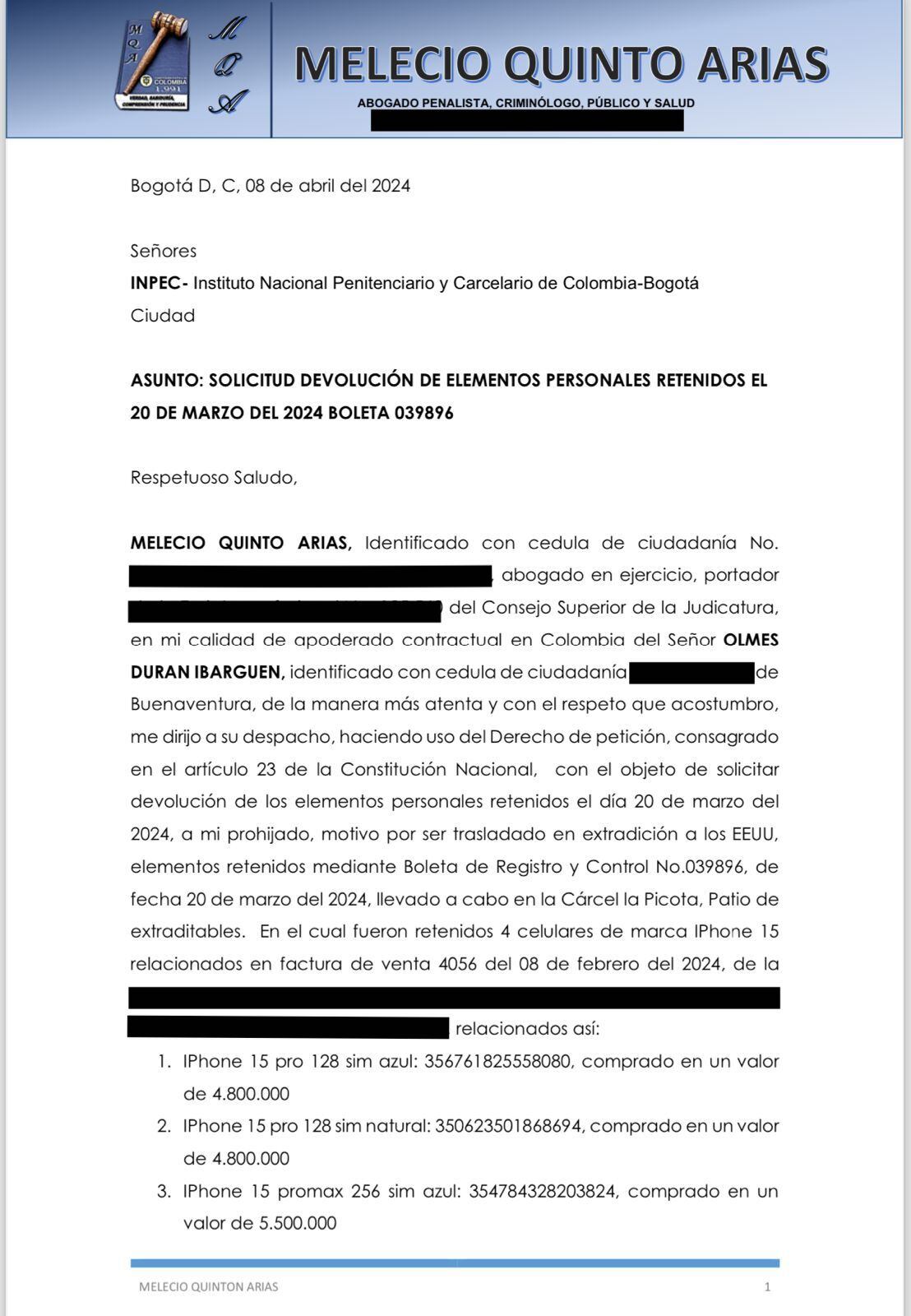 Olmes Durán Ibargüen