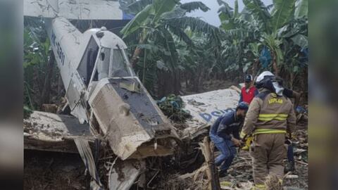 Avioneta de fumigación se accidentó en Carepa, Antioquia.