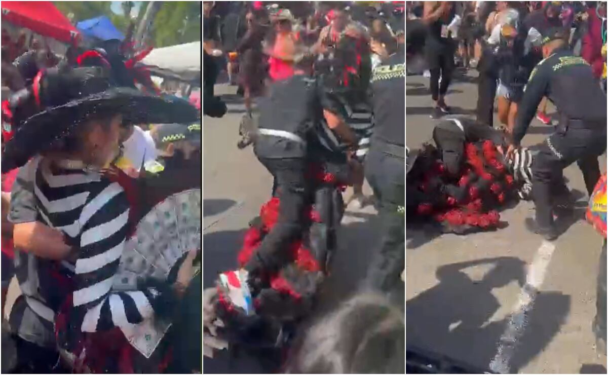 Melissa Cure, reina del Carnaval de Barranquilla, sufrió una dura caída en el último evento.