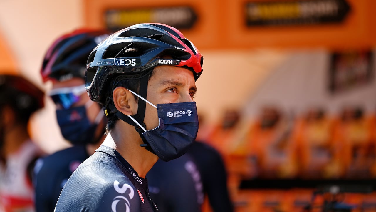 Egan Bernal se encuentra en Colombia junto a su familia, tras el accidente que sufrió en enero pasado.