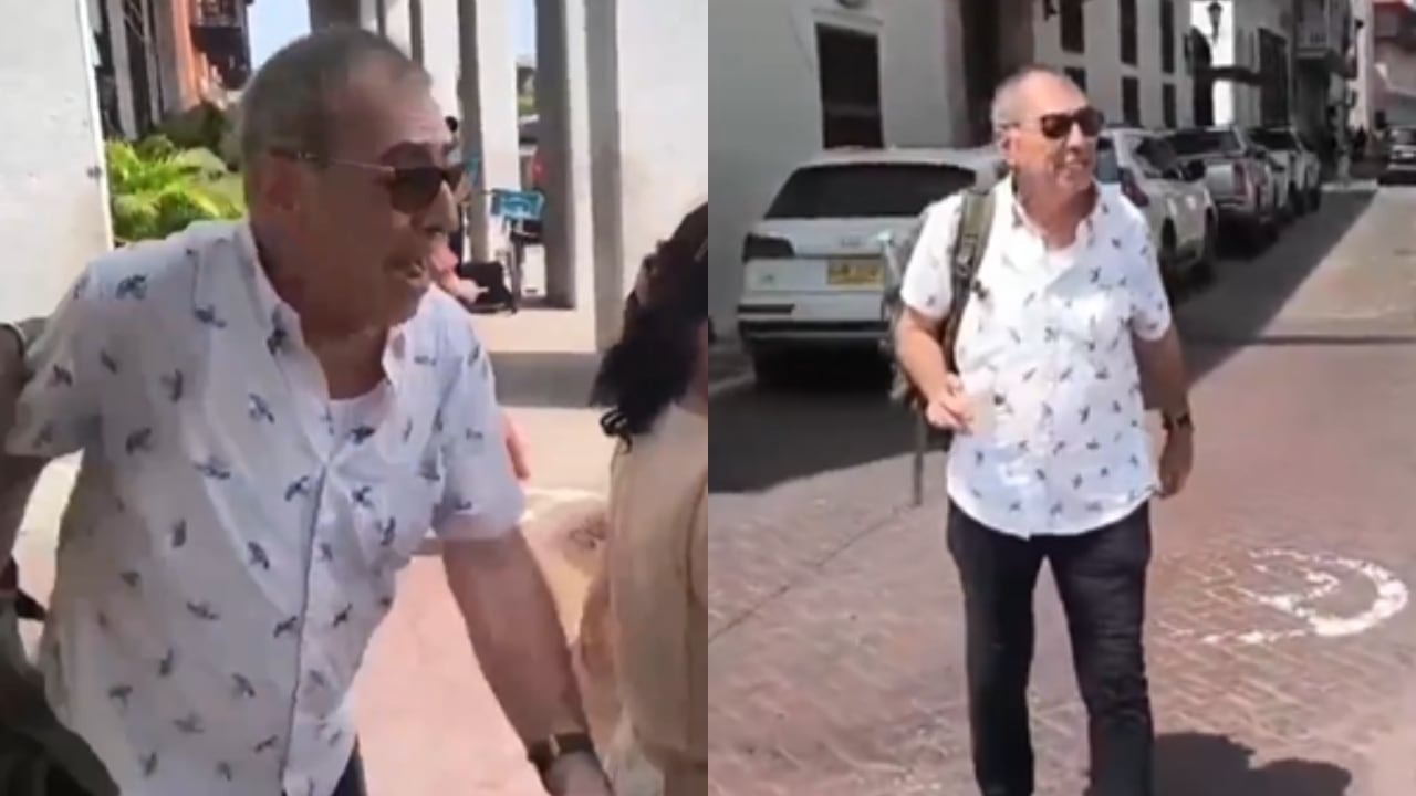 William Dau, exalcalde de Cartagena, en instantes en que fue agredido sexualmente.
