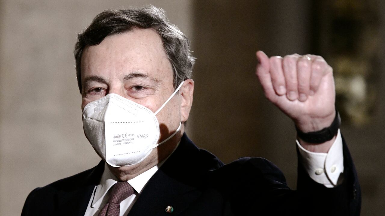 El primer ministro de Italia, ex presidente del Banco Central Europeo, Mario Draghi