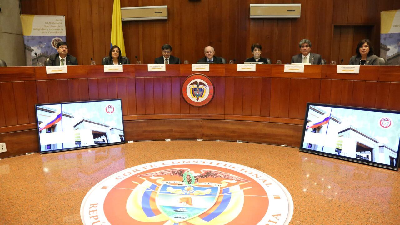 Los magistrados que lideraron la discusión para determinar si Colombia se debe ratificar en el Acuerdo de Escazú.