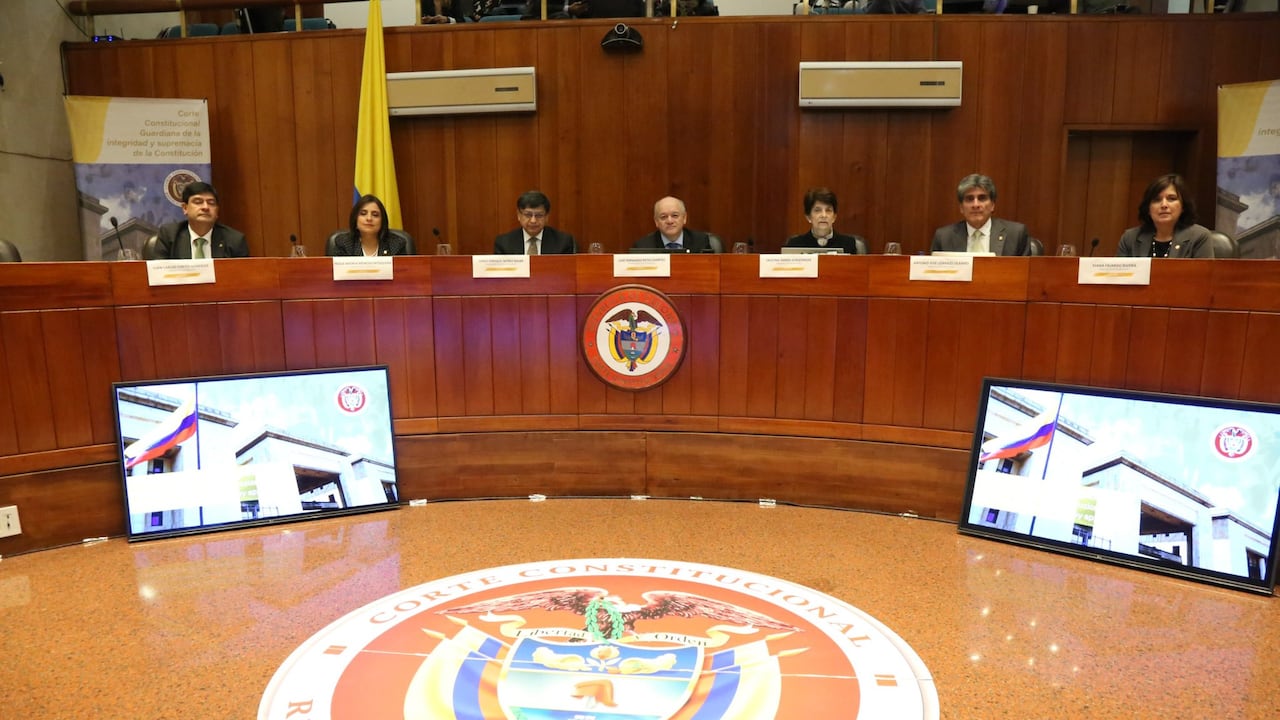 Los magistrados que lideraron hace unos meses la audiencia pública para determinar si Colombia se debe ratificar en el Acuerdo de Escazú. Hoy la Corte Constitucional dio luz verde.