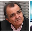 Óscar Iván Zuluaga y el padre Arturo Uría