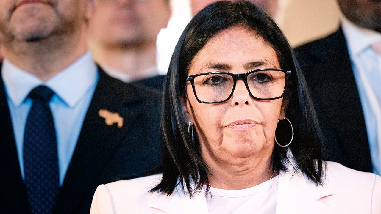 Delcy Rodríguez, presidenta interina de Venezuela.