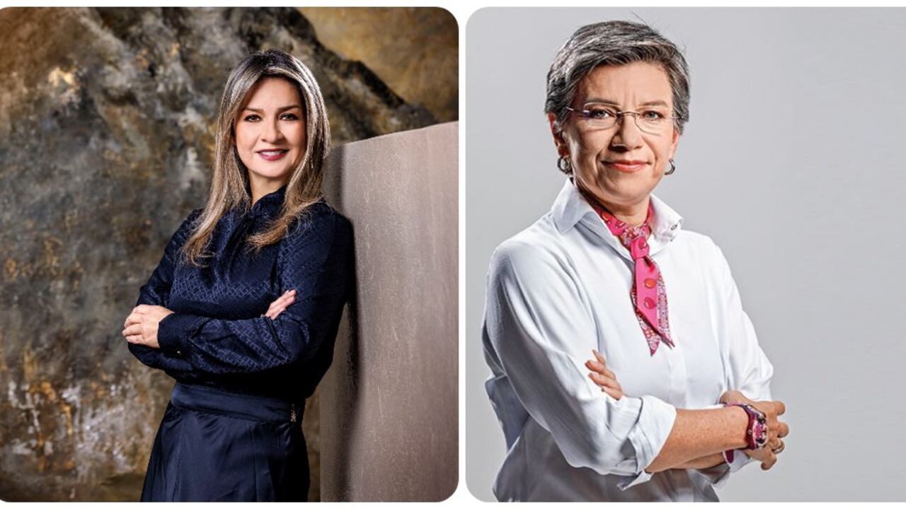 Vicky Dávila y Claudia López.