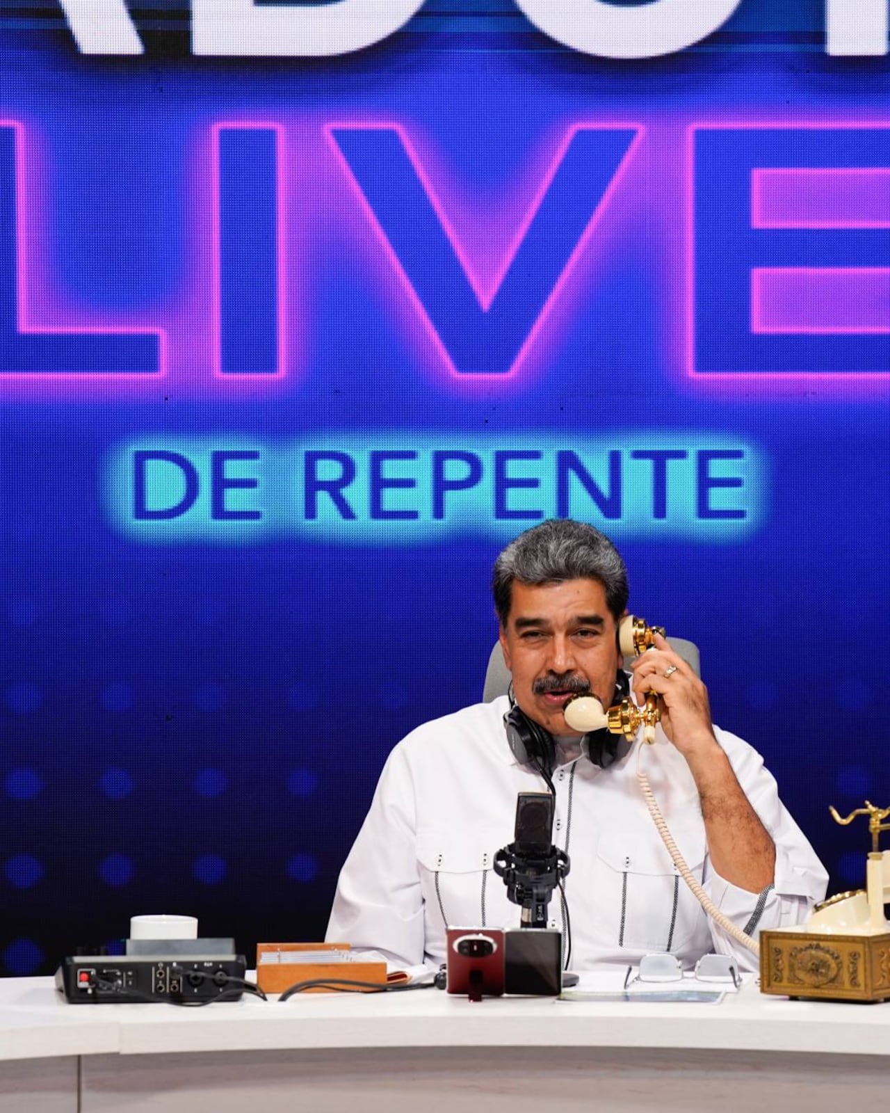 Nicolás Maduro en el live ofrecido a usuarios de redes sociales y televisado en Venezuela