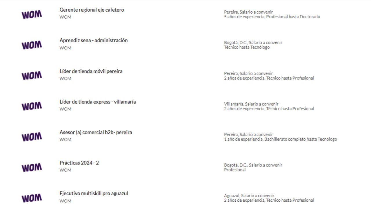 Las ofertas laborales disponibles en Semana.com/empleos.
