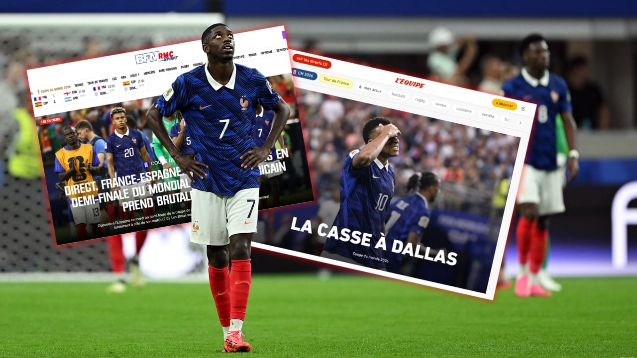 Medios de Francia indicaron que su selección nacional se vio “asfixiada en todos los sectores del juego”.