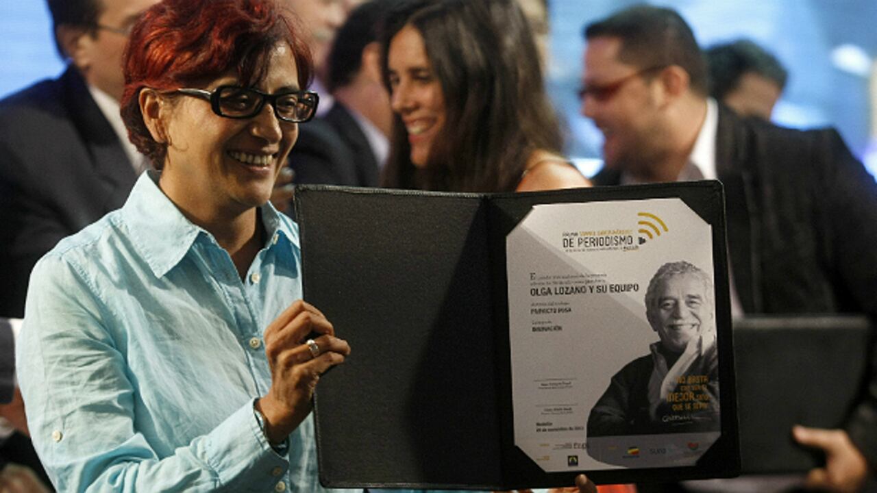 La ganadora del Premio García Márquez de Periodismo en la categoría innovación fue la colombiana Olga Lucía Lozano por el 'Proyecto Rosa', de La Silla Vacía.